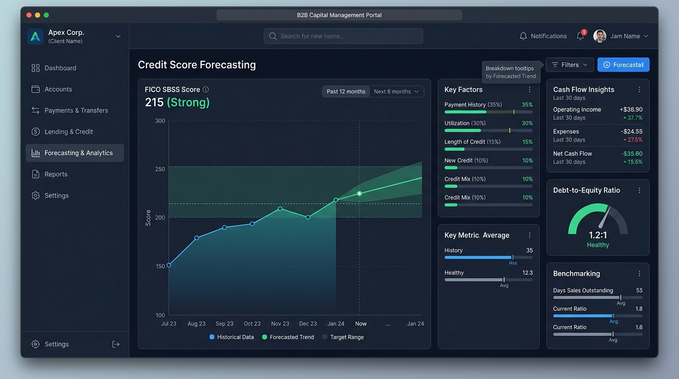 upSWOT Banking Dashboard UI